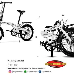 BICICLETA DOBRÁVEL PLIAGE PLUS TWO DOGS ARO 20