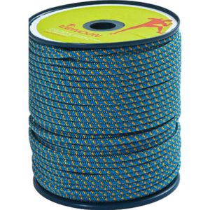 Cordelete Cordin 8mm Nylon Azul com Amarelo Tendon 100m