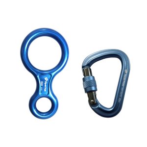 Kit Rapel Básico Freio Oito e Mosquetão Azul Alpen Pass