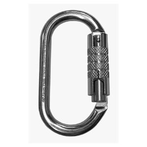 Mosquetão de Aço Oval Trava Automática Apoau-3K Alpen Pass