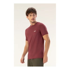 Camiseta UV Dry Poliamida Bordo Borgonha Masculina M Alpen