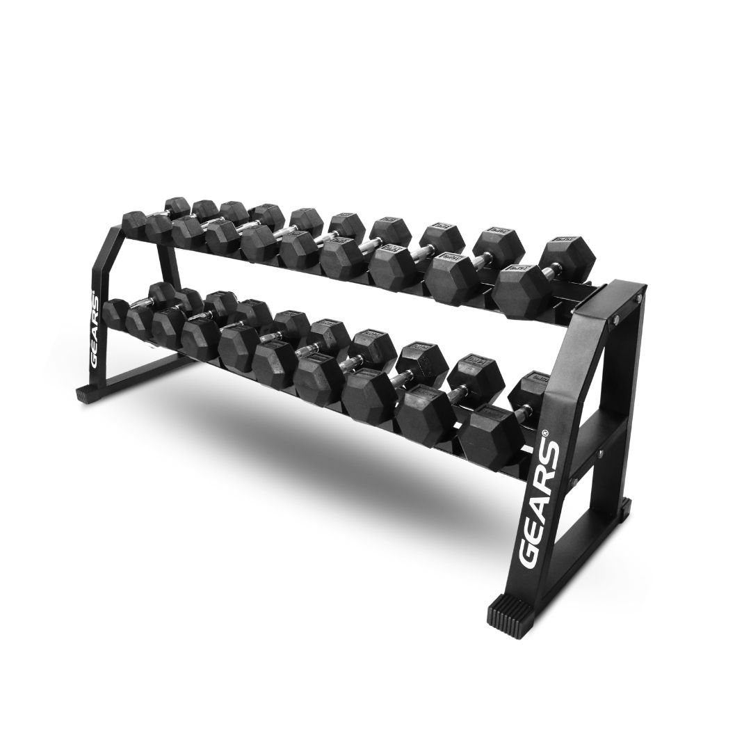 Suporte Dumbbell Horizontal 10 Pares Linha Pro - Image 7