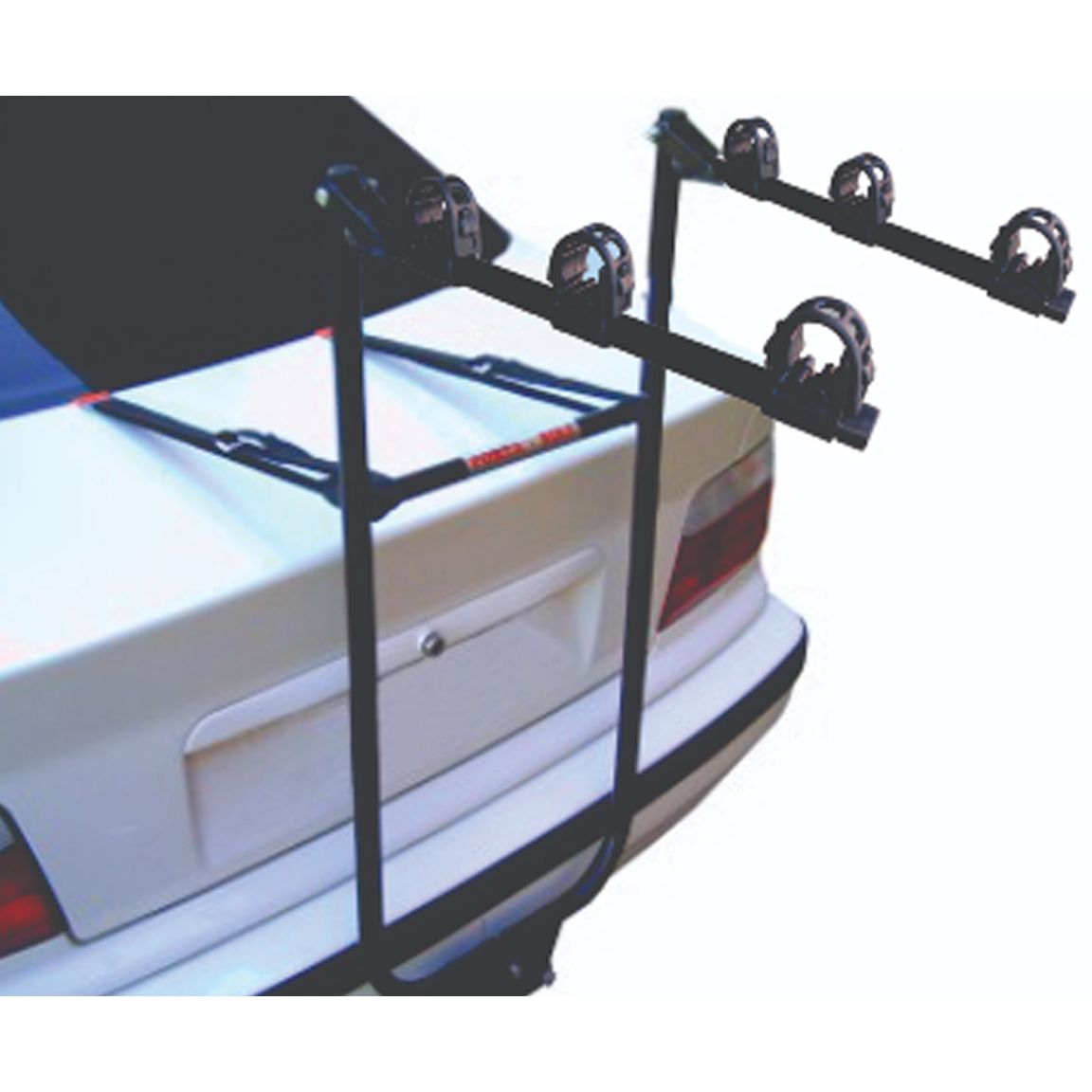 Transbike Suporte para Transporte de 3 Bicicletas com Alças de Borracha em U para Engate Bola - Image 2