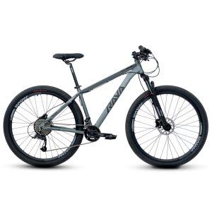 Bicicleta MTB Rava Pressure Roda 29 Tamanho 17 24 Velocidades 2021 Cinza Preto