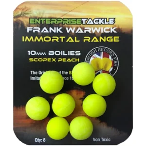 Boilies Enterprise Gama Immortal Amarelo Scopex e Pêssego 10mm