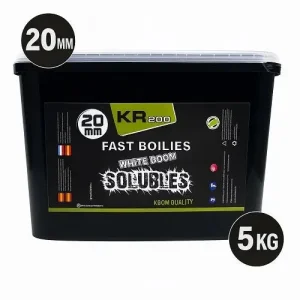 Boilies Solúvel Krom Quality KR200 White Boom 20mm 5KG