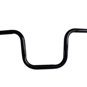 Guidão De Aço Preto Modelo Titan 22,2 Mm Para Bicicleta