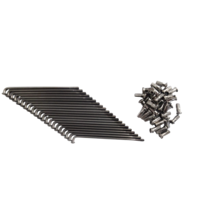 Jogo 36 Raios Liga Inox 265 Mm 2.5mm C/ Niples P/ Bicicleta